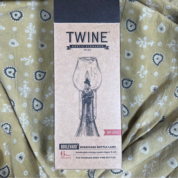 NIB Twine Boulevard Hurricane Bottle Lamp No. 2031 - Picture 4 of 7